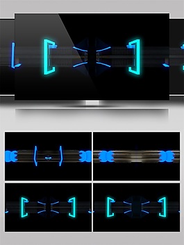 藍(lán)色宇宙光束高清視頻素材