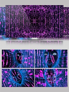 星空粉色流星高清視頻素材