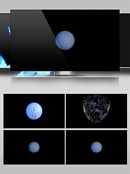 蔚藍宇宙星球高清視頻素材