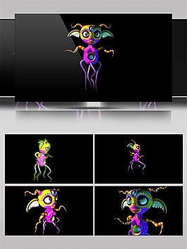星球小妖怪高清視頻素材