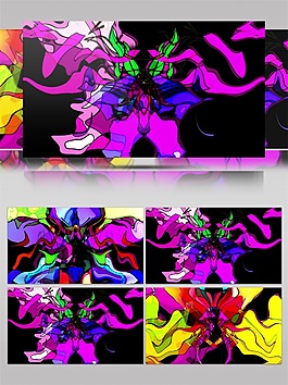 彩色迷幻高清視頻素材