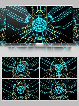 凝聚能量光束視頻素材