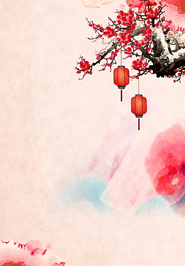 喜慶燈籠春節(jié)海報(bào)背景設(shè)計(jì)