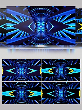 藍色夢幻舞臺視頻素材