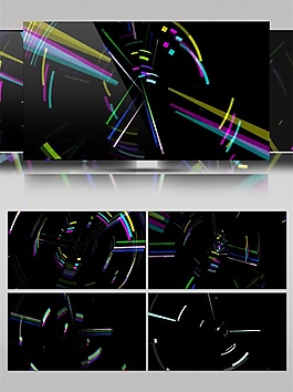 彩色科技衛(wèi)星視頻素材