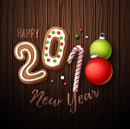 糖果系列的2018年藝術(shù)字