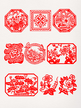 剪纸花卉