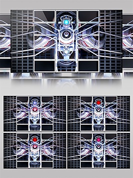 白色豪華機器人視頻素材