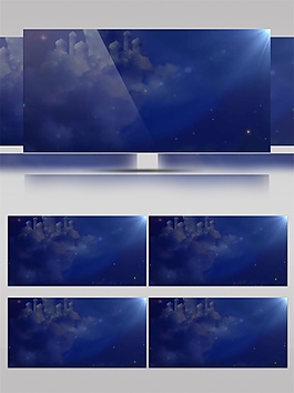 苍茫夜空视频素材