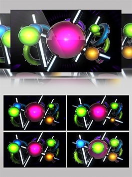 彩色糖果星球视频素材