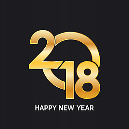 金色極簡2018字體排版元素