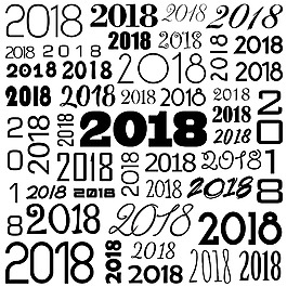 2018文字設計素材