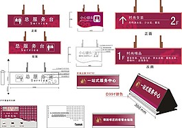 超市懸掛式導(dǎo)視牌樓層信息牌導(dǎo)視系統(tǒng)CDR矢量