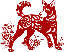 中國(guó)風(fēng)紅色花式狗狗剪紙?jiān)?/>
                            </a>
                            <div   id=