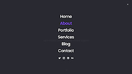 設(shè)計(jì)網(wǎng)簡(jiǎn)約黑色全屏菜單