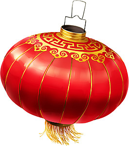 新春吉祥紅色燈籠節(jié)日元素