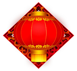 中式红色亮红色灯笼节日元素