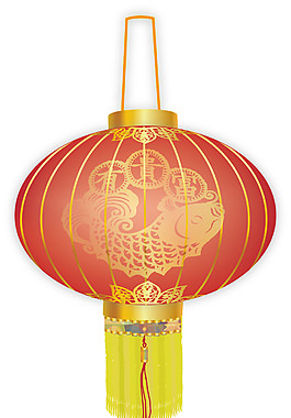 喜慶亮顏色燈籠節(jié)日元素