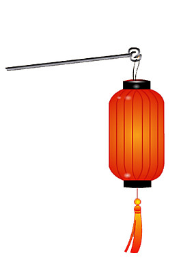 古風(fēng)氣質(zhì)橙色燈籠節(jié)日元素