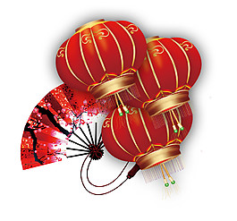 浪漫風(fēng)格紅色燈光節(jié)日元素
