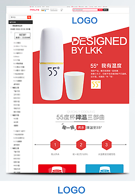 可愛馬克杯詳情模板