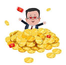发财PNG元素
