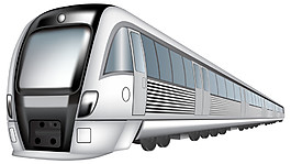 灰色動(dòng)車(chē)PNG素材