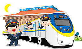 卡通列車PNG元素
