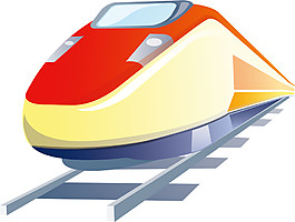 彩色動車元素