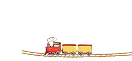 卡通迷你動車元素