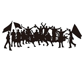 卡通勝利慶祝png元素