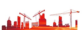 卡通建設(shè)中城市png元素