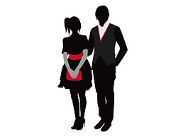 卡通時尚男女png元素