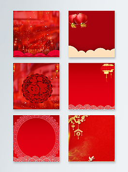 喜慶中國新春紅色主圖背景