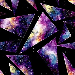 炫彩三星形背景圖png透明素材