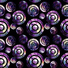 手繪炫彩圓圈背景圖png透明素材