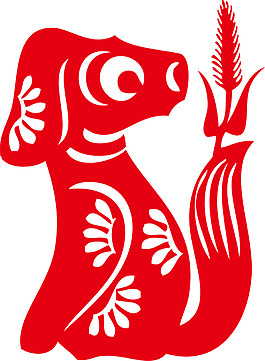 狗年藝術(shù)剪紙素材