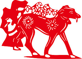 喜庆2018狗年剪纸素材