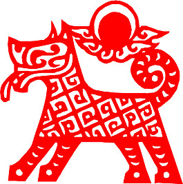 2018狗年剪紙素材