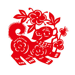 創(chuàng)意2018狗年剪紙素材