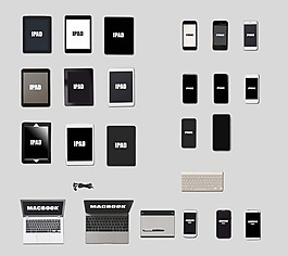 手繪手機電腦樣機psd源文件