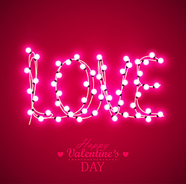 紅色時(shí)尚情人節(jié)藝術(shù)字