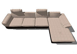 現(xiàn)代客廳沙發(fā)su單體模型