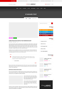 企業國外精美的科技電子網站之新聞詳情模板