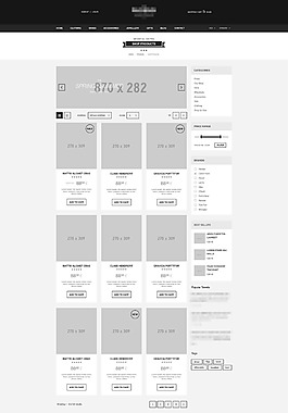 國外購物商城網(wǎng)站模板之商品展示中心