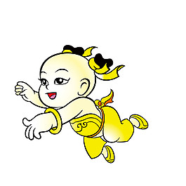 卡通福娃春節(jié)元素