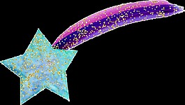 手繪一根星星棒png透明素材