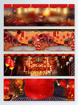 大氣喜慶中國風(fēng)春節(jié)banner背景