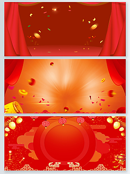中國(guó)新年喜慶大紅色背景