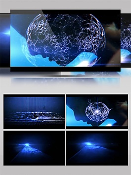 藍(lán)光夢(mèng)幻星球高清視頻素材